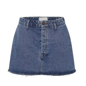NWT One Teaspoon ROSEWOOD VANGUARD MID RISE RELAXED DENIM MINI SKIRT size 33
